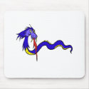 Blue asian dragon