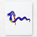 Blue asian dragon