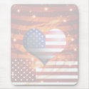 american pride heart design light