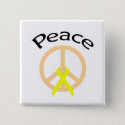 Peach Peace Word & Ribbon