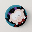 Cute Cartoon Vampire Button / Pin Badge