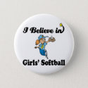 i believe in girls softball