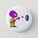 alien playing darts