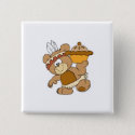 cute indian thanksgiving bear with pie