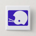 Blue Football Helmet Logo