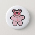 cute pink checkered  bear