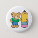 cute school teddy bear with pencil