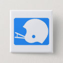 Light blue Football Helmet Logo