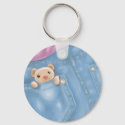 cute jean pocket teddy bear