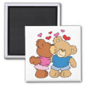 give a smooch kiss valentine teddy bears design