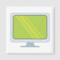 flatscreen pc monitor vector design