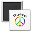 Rainbow Peace Word & Ribbon