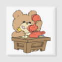 cute little secretary teddy bear design