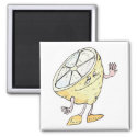 goofy silly lemon cartoon character