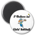 i believe in girls softball