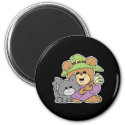halloween witch and black cat teddy bear design
