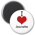 I Love (heart) Jeanette