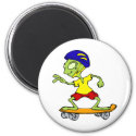 Alien on Skateboard