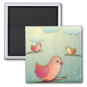 sweet tweet birds and clouds design