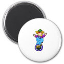 Unicycle riding Clown