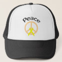 Peach Peace Word & Ribbon