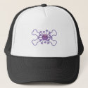 purple germy germ and crossbones design