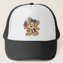 cute USA patriotic girl teddy bear design