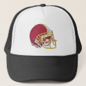 Red & Gold Football Helmet