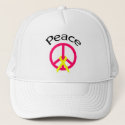 Hot Pink Peace Word & Ribbon