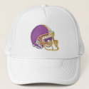 Purple Gold Football Helmet
