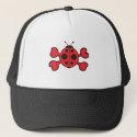 ladybug Skull red Crossbones