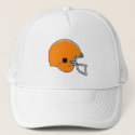 Orange Football Helmet