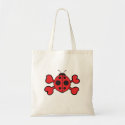 ladybug Skull red Crossbones