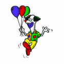 Happy Dancing Clown & Balloons