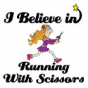 i believe in running with scissors girl