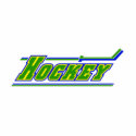 Yellow blue Green Hockey Logo