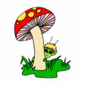 Alien Hiding Under Mushroom