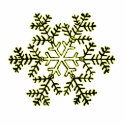 Christmas Ornament Snowflake 2 Yellow