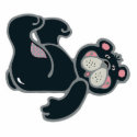 cute black and pink bear
