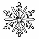 Christmas Ornament Snowflake 1 White