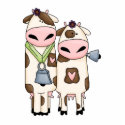 a couple of cute moo cows