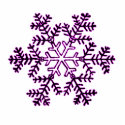 Christmas Ornament Snowflake 2 Magenta