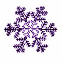 Christmas Ornament Snowflake 2 Purple