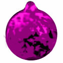 Christmas Ornaments Dancing Ball Purple Sculpture