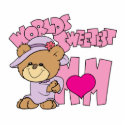 worlds sweetest mom teddy bear design