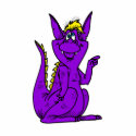Goofy Which Way Purple Dragon