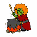 Silly Evil Witch & Cauldron