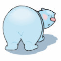 cute polar bear butt