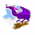 Purple Angry Dragon