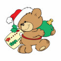 tagged for christmas teddy bear